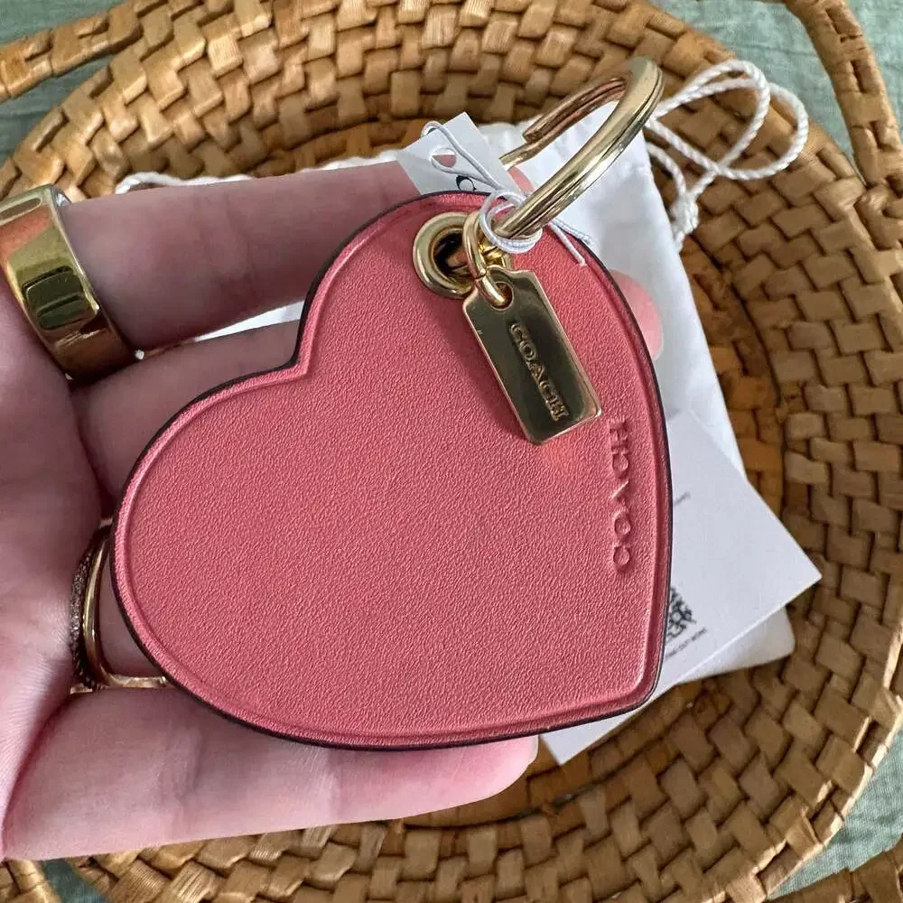 Coach Heart Bag Charm Key Ring CF155 IMRRJ